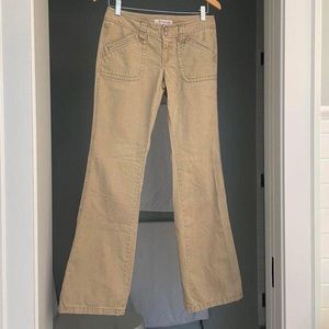 low rise flare jeans